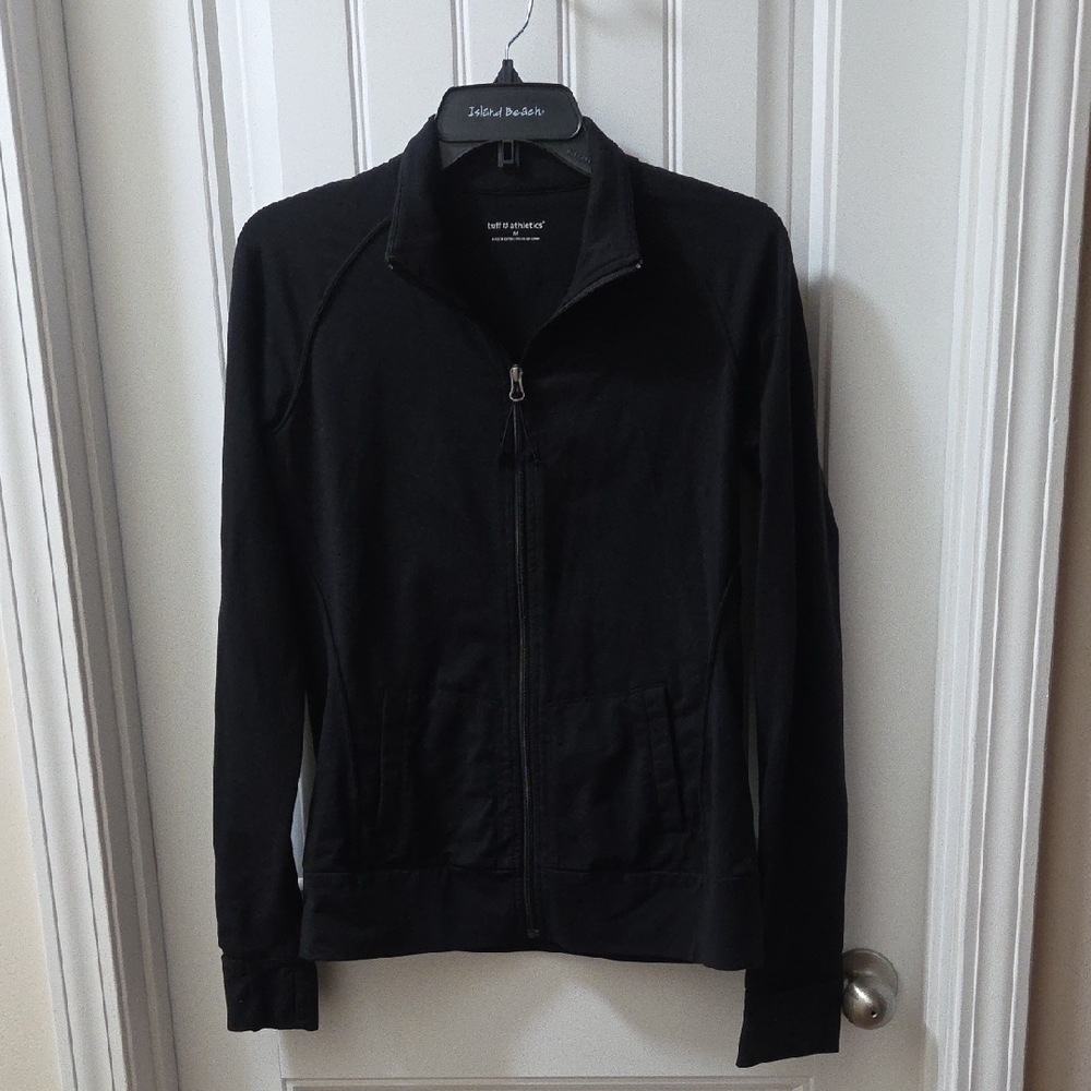 Tuff Athletics Black Zip-Up Performance Jacket